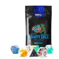 Set di 7 Dadi Casuali - Mystery Misfit Resin Polyhedral Dice Set