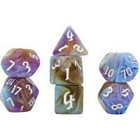 Set di 7 Dadi Transparenti - Amethyst Sunset