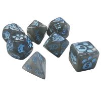 Set di 7 Dadi - Kitten Polyhedral Dice Set Grey