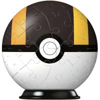 Puzzle Ball 3D - Pokemon - Hyperball Nera - 54 Pezzi