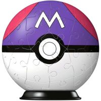 Puzzle Ball 3D - Pokemon - Masterball Viola - 54 Pezzi