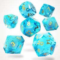 Set di 7 Dadi - Crysalix Sharp Edge Resin RPG Dice Set