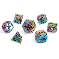 Set di 7 Dadi Deluxe - Prismshock Metal RPG Dice Set