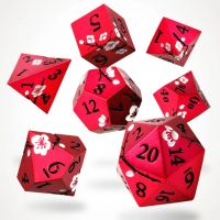Set di 7 Dadi Deluxe - Dawn Blossom Metal RPG Dice Set