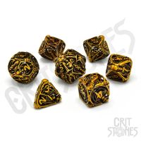 Set di 7 Dadi Deluxe - Royal Soulreaper Hollow Metal RPG Dice Set