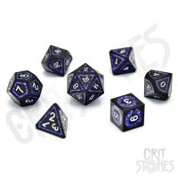 Set di 7 Dadi Deluxe - Astral Gleam Metal RPG Dice Set