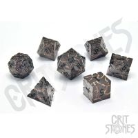 Set di 7 Dadi Deluxe - Lava Flow Metal RPG Dice Set