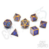 Set di 7 Dadi Deluxe - Warlock's Writ Metal RPG Dice Set