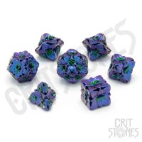Set di 7 Dadi Deluxe - Shadowbloom Hollow Metal RPG Dice Set
