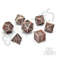 Set di 7 Dadi Deluxe - The Gladiator Metal RPG Dice Set
