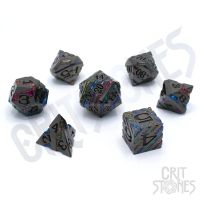 Set di 7 Dadi Deluxe - Elysian Trails Metal RPG Dice Set