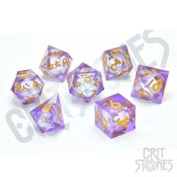 Set di 7 Dadi Deluxe - Arcane Sparkle Liquid Core RPG Dice Set