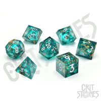 Set di 7 Dadi Deluxe - Forest Fountain Liquid Core RPG Dice Set