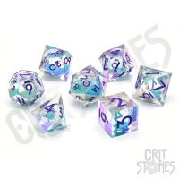 Set di 7 Dadi Deluxe - Fantasia Fluid Electroplated Liquid Core RPG Dice Set