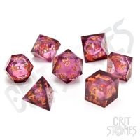 Set di 7 Dadi Deluxe - Royal Nebula Liquid Core RPG Dice Set
