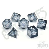Set di 7 Dadi Deluxe - Nebula Night Liquid Core RPG Dice Set