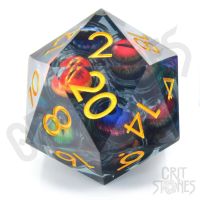 Dado D20 Deluxe 50mm - Beholden 50mm Liquid Core D20