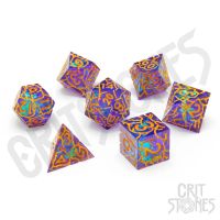 Set di 7 Dadi Deluxe - Radiant Rune Sharp Edge Resin RPG Dice Set