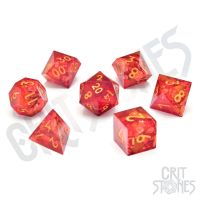 Set di 7 Dadi Deluxe - Dragonheart Sharp Edge Resin RPG Dice Set