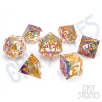 Set di 7 Dadi Deluxe - Meadow Bloom Sharp Edge Resin RPG Dice Set