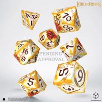 Set di 7 Dadi - The Lord of the Rings - Ring-bearers - Full Art Dice Set - Whitefire Radiance