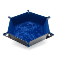 CritStones Foldable Dice Tray - Dragon Skin Edition - Blue