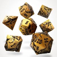 Set di 7 Dadi Deluxe - Ancient Cuprem Metal RPG Dice Set Danneggiato (M1)