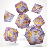 Set di 7 Dadi Deluxe - Arcane Sparkle Liquid Core RPG Dice Set