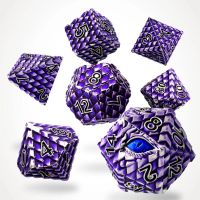 Set di 7 Dadi Deluxe - Zorvaxius Metal RPG Dice Set
