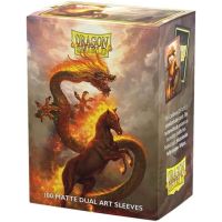 100 Bustine Standard Dragon Shield Matte Dual Art Sleeves - Fire Horse 2026