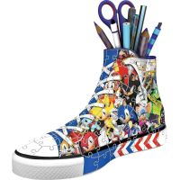 Puzzle 3D Sneaker Sonic - Portapenne 112 Pezzi