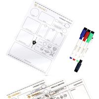 RPG Acrylic Character Sheet Set - Set Schede Personaggio Riutilizzabili Danneggiato (M1)