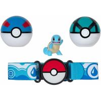 Pokemon Clip N Go - Poké Ball Set Cintura Squirtle con Great Ball e Net Ball