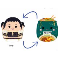Kpop Demon Hunters - Squishmallows Peluche Reversibile in CDU - Zoey (20 cm)