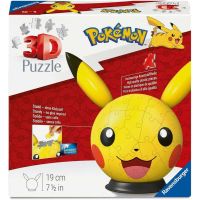 Puzzle Ball 3D - Pokemon - Pikachu con Orecchie - 72 Pezzi