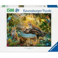 Puzzle 1500 pz - Leopardi nella Giungla