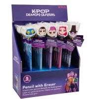 Display 30pz - Kpop Demon Hunters - Matite con Gomma (Vari Personaggi) | Mythic Bundle