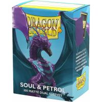 100 Bustine Standard Dragon Shield Matte Dual Sleeves - SOUL & PETROL
