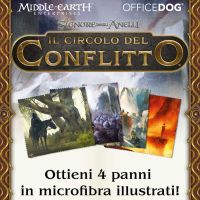 Il Signore degli Anelli - il Circolo del Conflitto - Set 4 Panni in Microfibra (Promo Hobby Next)
