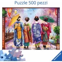 Puzzle Passeggiata In Fiore - 500 Pezzi