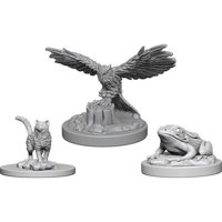 Pathfinder - Deep Cuts Miniatures - Familiars (cat, owl, toad)