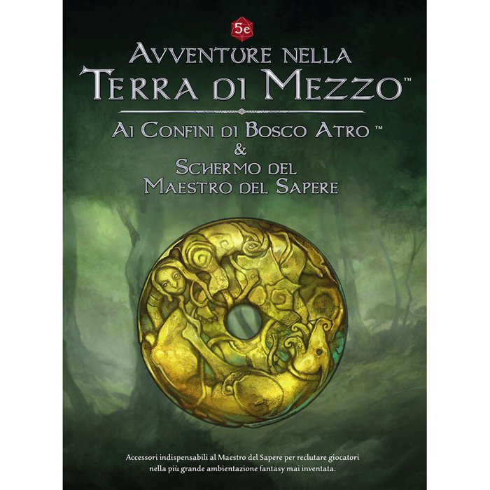 Copertina di Avventure nella Terra di Mezzo: Ai Confini di Bosco Atro & Schermo del Maestro del Sapere Copertina di Avventure nella Terra di Mezzo: Ai Confini di Bosco Atro & Schermo del Maestro del Sapere