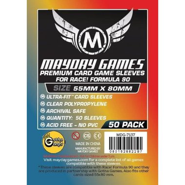 Copertina di Bustine Premium Race! Formula 90 Mayday 50 (55x80) Copertina di Bustine Premium Race! Formula 90 Mayday 50 (55x80)