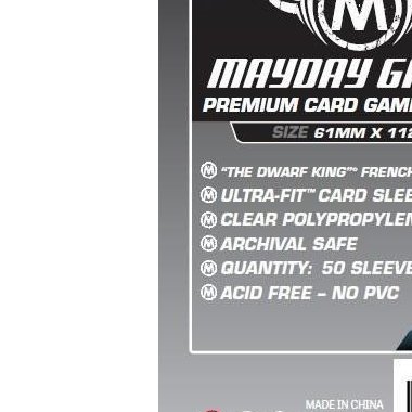 Copertina di Bustine Premium Small Tarot Mayday 50 (61x112) Copertina di Bustine Premium Small Tarot Mayday 50 (61x112)