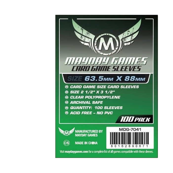 Copertina di Bustine Card Game Mayday 100 (63,5x88) Copertina di Bustine Card Game Mayday 100 (63,5x88)