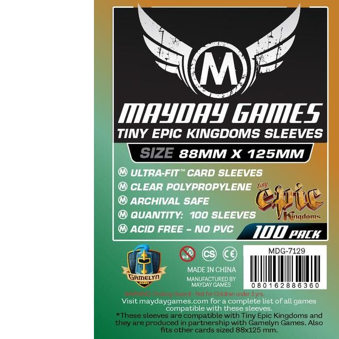 Copertina di Bustine Tiny Epic Kingdoms Mayday 100 (88x125) Copertina di Bustine Tiny Epic Kingdoms Mayday 100 (88x125)