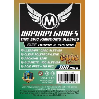 Copertina di Bustine Tiny Epic Kingdoms Mayday 100 (88x125) Copertina di Bustine Tiny Epic Kingdoms Mayday 100 (88x125)