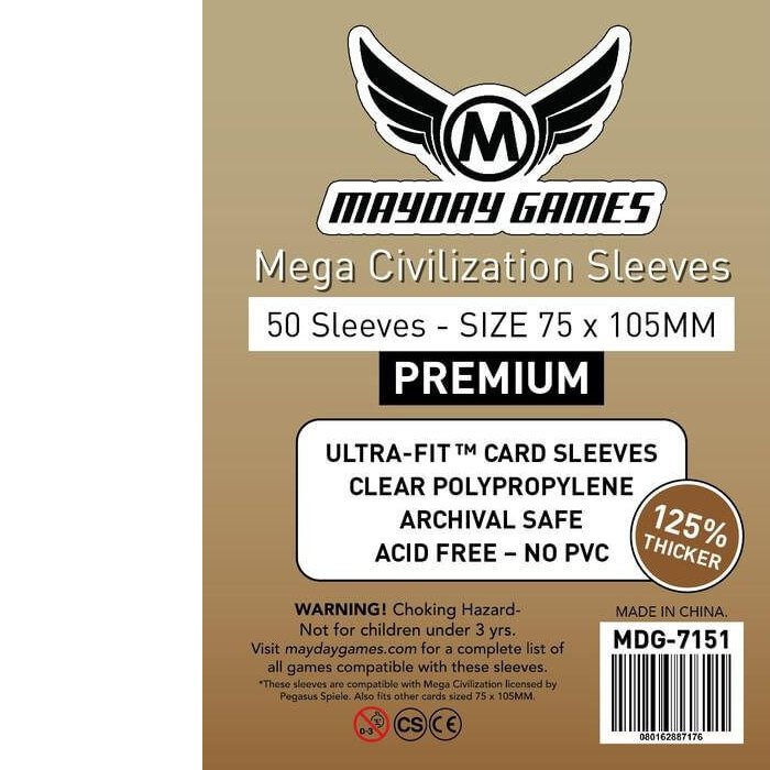Copertina di Bustine Premium Mega Civilization Mayday 50 (75x105) Copertina di Bustine Premium Mega Civilization Mayday 50 (75x105)