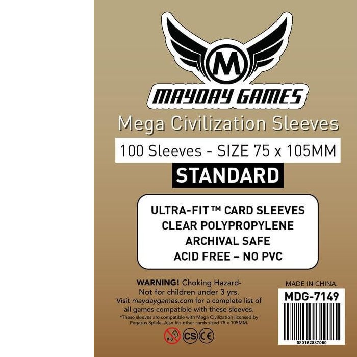 Copertina di Bustine Mega Civilization Mayday 100 (75x105) Copertina di Bustine Mega Civilization Mayday 100 (75x105)