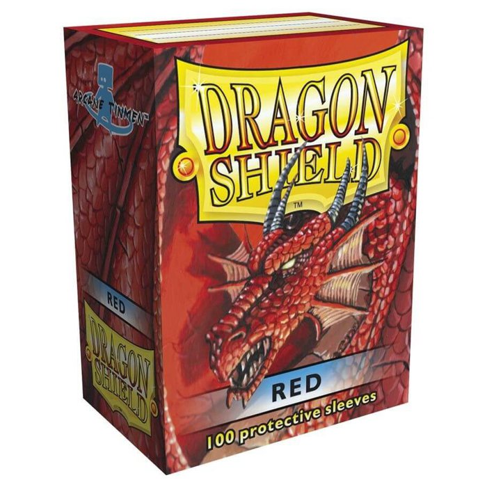 Copertina di Bustine Standard Dragon Shield 100 (ROSSO) Copertina di Bustine Standard Dragon Shield 100 (ROSSO)